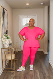 LUXE 9 LAZY SET BRIGHT PINK