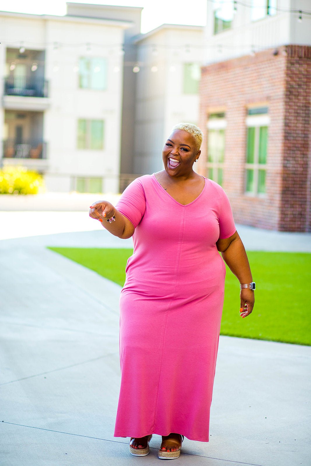 LuxE9 Lazy Dress Pink